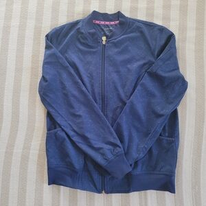 Navy Blue Zip-Up Jacket